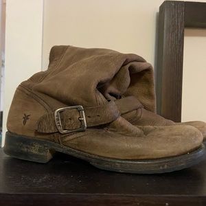 Ankle brown leather Frye boots